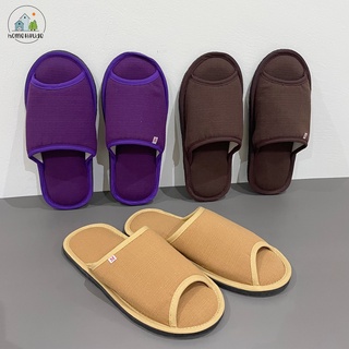 รองเท้าใส่ในบ้าน ผ้าฝ้าย รองเท้าหัวเปิด ผ้าฝ้ายชินมัย สลิปเปอร์ Slippers