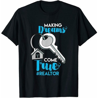 [COD]เสื้อยืด ผ้าฝ้ายแท้ พิมพ์ลาย Realtor Real Estate Agent สําหรับผู้ชายS-5XL