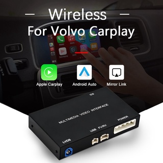 กล่องถอดรหัส มัลติมีเดีย อินเตอร์เฟซ Carplay Android พร้อมการ์ดเสียง USB สําหรับอัพเกรดรถยนต์ Volvo V40 V60 S60 XC60 2015