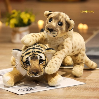 ตุ๊กตาเสือดาว สิงโต เสือดาว มาสคอต ไม่เสียรูป ขนาดเล็ก ของเล่นสําหรับเด็ก