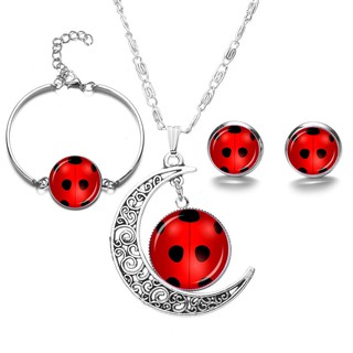 【Available】 Movie Jewelry Miraculous Ladybug Necklace Pendant Earrings Bracelet Fashion Girls Accessories