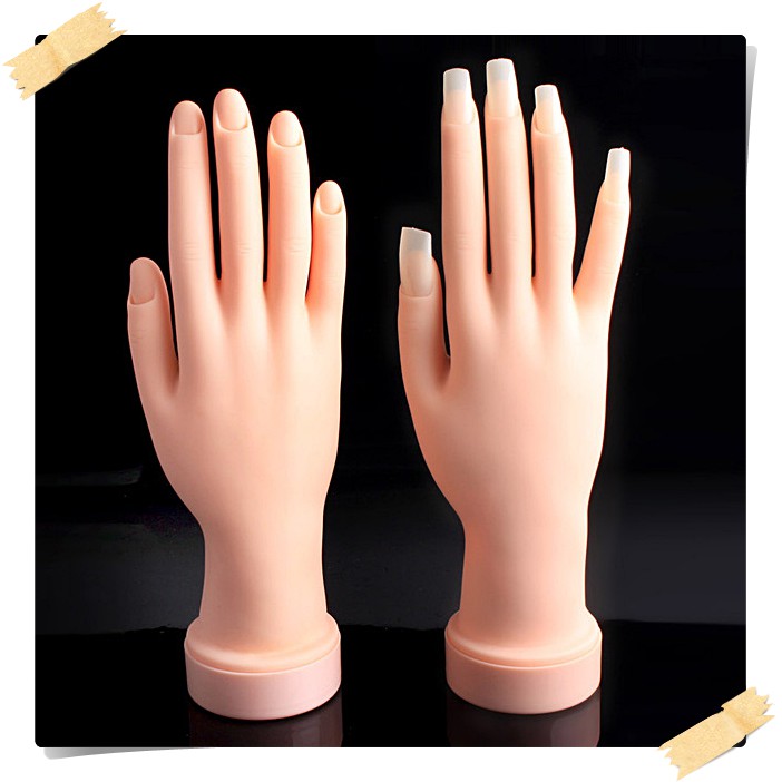 เท้าปลอม มือปลอม ฝึกทำเล็บ ฝึกต่อเล็บ มือปลอมฝึกเพ้นท์เล็บ