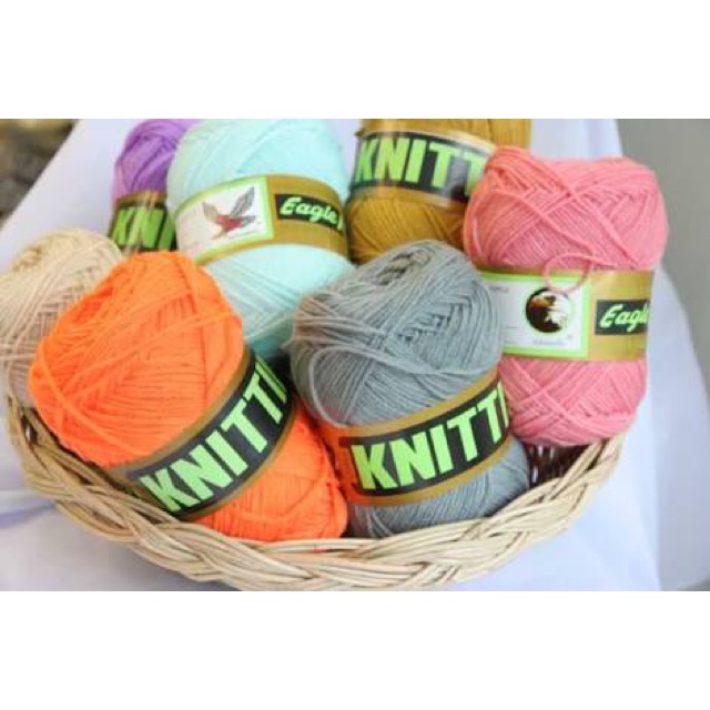 ไหมพรมอีเกิล Eagle ไหมอีเกิ้ล 420หลา 🧶 มี 105 สี (ม้วนใหญ่) ไหมคุณภาพดี ไหมพรม