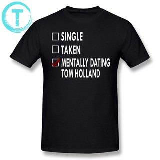 เสื้อยืดโอเวอร์ไซส์เสื้อยืดพิมพ์ลาย Tom Holland dating Tom Holland สำหรับผู้ชายS-3XL