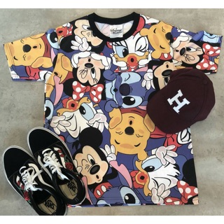 เสื้อยืด &amp; ชุดเดรส ผ้าดาวกระจายลาย Disney