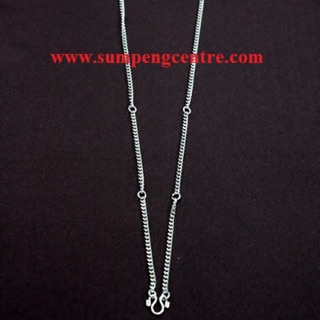 สร้อยแบนสแตนเลส เบอร์21 - 26 นิ้ว 5 องค์ Flat stainless necklaces no:21 - 26 inches 5 rings