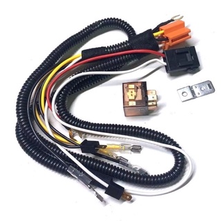 Motorcycle Horn Harness Wiring Kit With Relay And Fuse Set 12V 5pin Universal