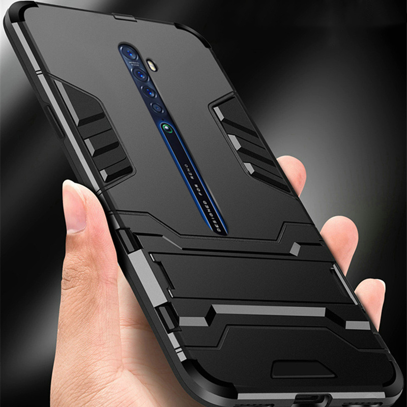 สําหรับ OPPO Reno2 F 2 Z Hybrid Heavy Duty เกราะกันกระแทก Kickstand เคสโทรศัพท์
