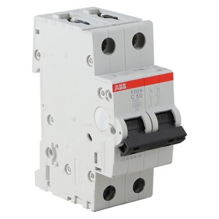 เซอร์กิตเบรกเกอร์ ABB S202MC50 50A 2P MINIATURE CIRCUIT BREAKER ABB S202MC50 50A 2P