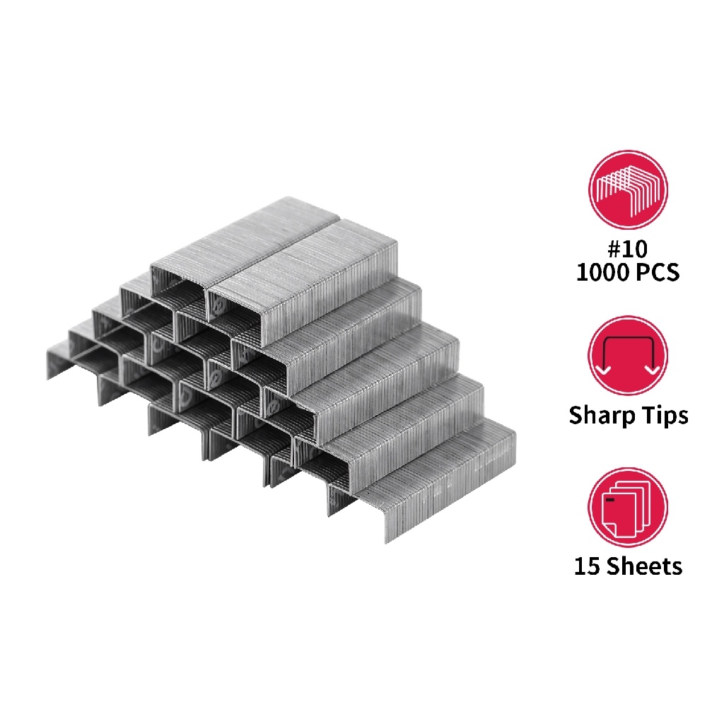 DELI STAPLES REFILL NO.10/NO. 3 (24/6) SMALL/LARGE SHARP STAPLER REFILL ANTI-RUST OFFICE SCHOOL COLL