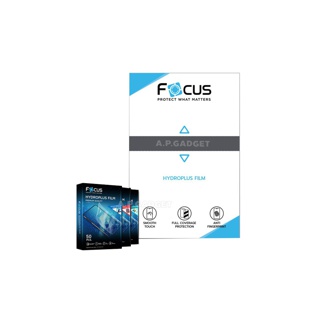 FOCUS HydroPlus Film ฟิล์มไฮโดรเจล โฟกัส ใส/ด้าน/ถนอมสายตา - iPhone 6 6S 7 8 Plus X XR Xs 11 12 13 Mini Pro Max SE 2020