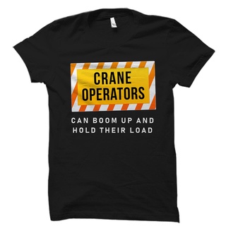 เสื้อยืดครอปเสื้อยืด ลาย Construction Worker Crane Operator ของขวัญสําหรับผู้ทํางานก่อสร้างS-5XL