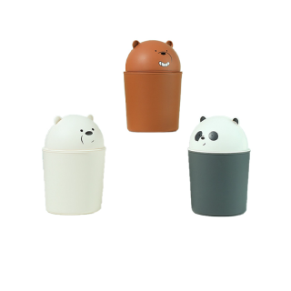 MINISO ถังขยะพลาสติก ลายหมี We Bare Bears