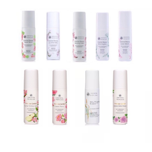 Oriental princess Deodorant 70ml. มีหลายกลิ่นค่ะ โรออน ออเรนทอล rollon / roller / ลูกกลิ้ง / ระงับกล