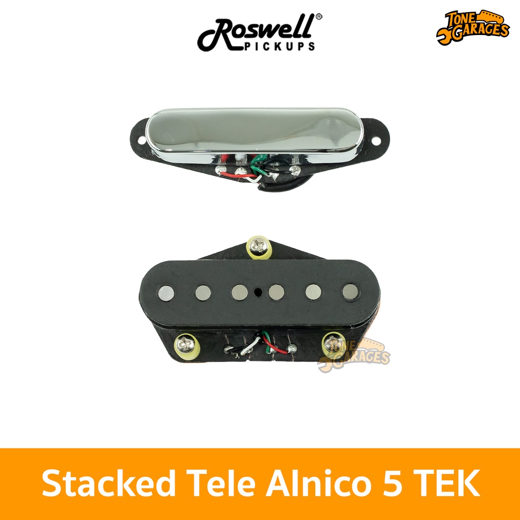 Roswell Pickups TEK Stack Single Coil Tele Alnico 5 Noiseless Pickup ปิ๊กอัพกีต้าร์ไฟฟ้า เทเล Made in Korea