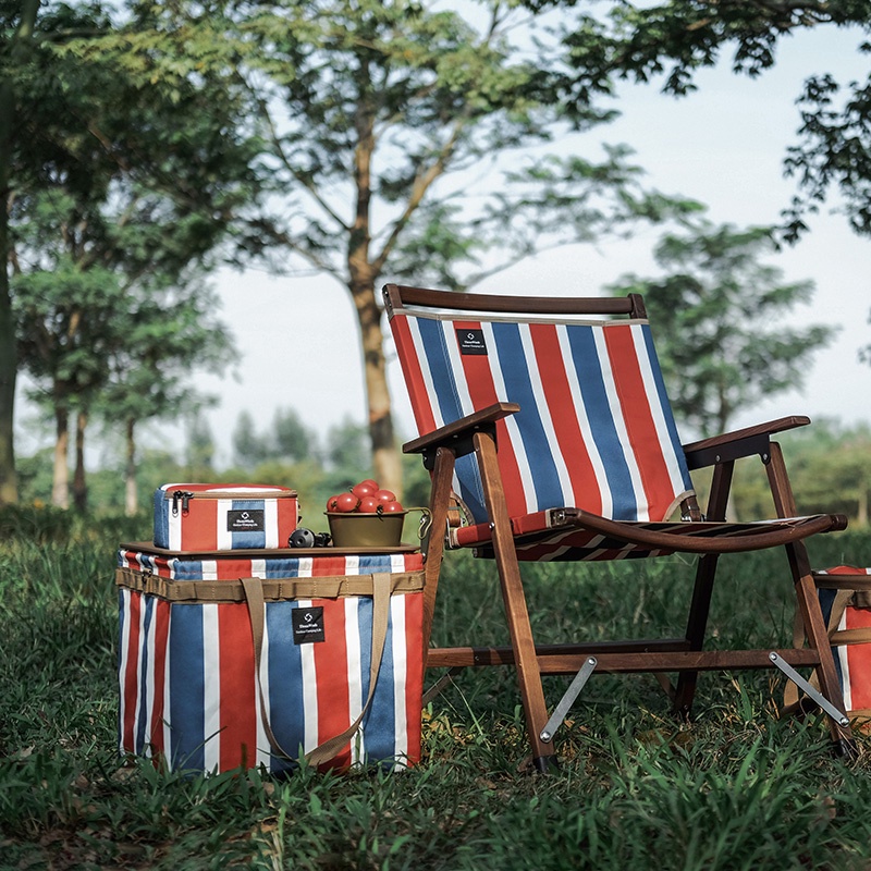 Thous Winds กระเป๋าเก็บของแบบพับได้กลางแจ้ง Self-supporting Camping Multifunctional Square Frame Sundries Storage กระเป๋าเดินทาง - รูปที่ 2