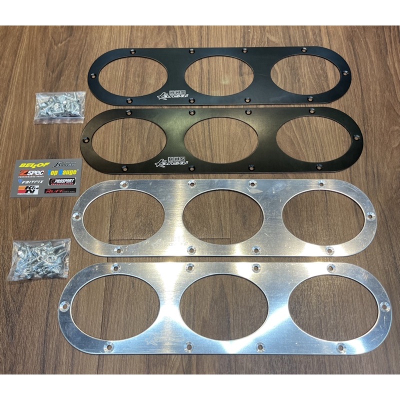 HKS Kansai Holes เครื่องกระจายกันชน HKS 6 หลุมอลูมิเนียมด้านหลังกันชน Diffuser สีดํา / Sliver / ทอง
