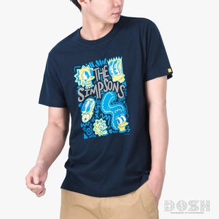 DOSH MENS T-SHIRTS THE SIMPSONS เสื้อยืดคอกลม แขนสั้น ผู้ชาย DSIMT5043-NV