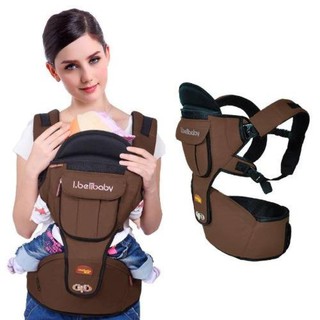 เป้อุ้มเด็ก l.belibaby + Hipseat 2 in 1 สีน้ำตาล(Brown)