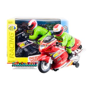 ของเล่นเด็กมอเตอร์ไซด์ มีเสียงมีไฟ ชนถอย WEILING TOYS MOTORCYCLE RACER NO.239