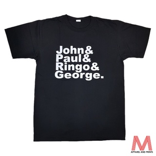 [COD] {พร้อมส่ง เสื้อยืดผ้าฝ้าย 100% พิมพ์ลายวงร็อคแบนด์ Beatles John Paul Ringo George พลัสไซซ์ พลัสไซซ์ XS-6XL สํ