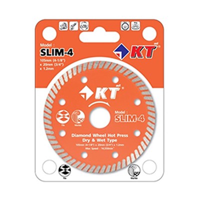 KT (เคที) SLIM-4 ใบเพชร4"(บาง1.2MM)กระเบื้อง/หินอ่