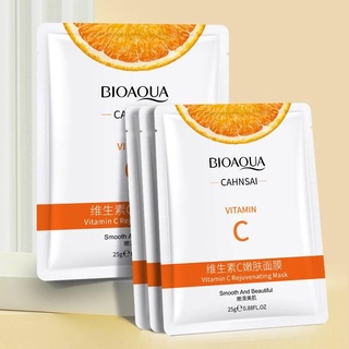 Bioaqua มาส์กหน้าวิตามินซีให้ความชุ่มชื้นบนใบหน้า