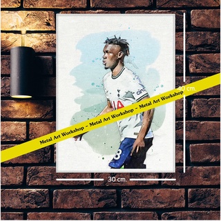 โปสเตอร์ ผ้าแคนวาส Tottenham Hotspur Yves แนวภาพวาดศิลปะนักบอลสวยๆ