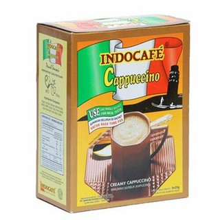 กาแฟคาปูชิโนสำเร็จรูป INDOCAFE Instant Cappuchino 5 in 1