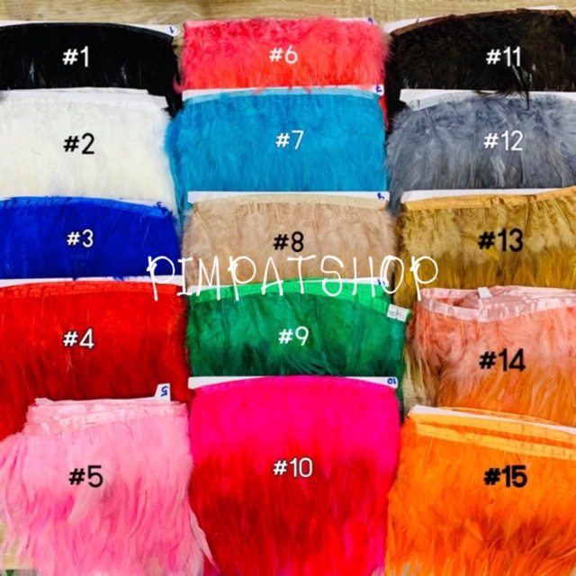 ขนนก แต่งหมวก เสื้อผ้า