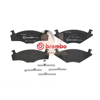 P85 012B ผ้าเบรก-F-แท้ BREMBO รุ่น Black : VX กอล์ฟ Golf MK1-3, Passat ปี84- ปี75-&gt; " เครอป อะไหล่ยนต์"