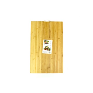 Bamboo cutting board เขียงไม้ไผ่ หูจับเหล็ก ขนาด 50x80x1.7ซม.S190231