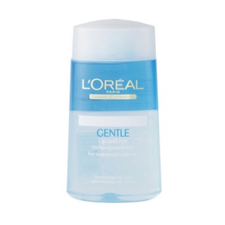 LOREAL PARIS ลอรีอัล (125ml)GENTLE LIP &amp; EYE MAKE-UP REMOVER FOR WATERPROOF MAKE-UP