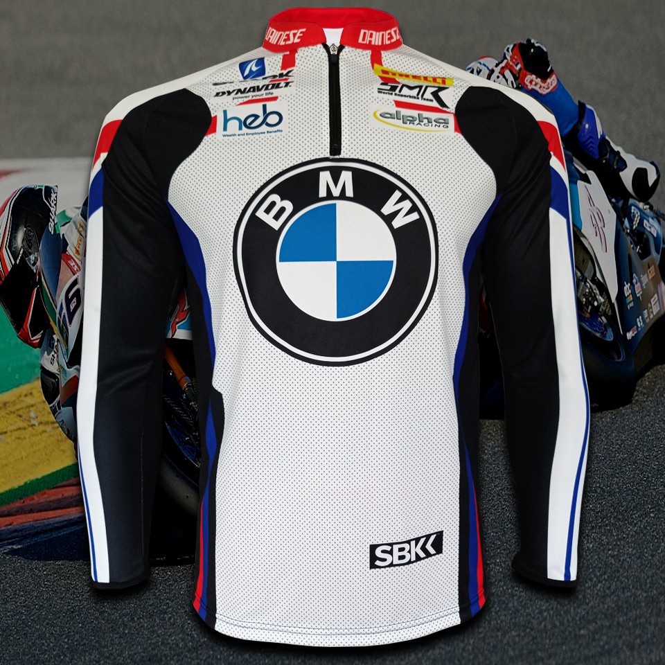 เสื้อโมโตจีพี MotoGP BMW Motorrad เสื้อแขนยาวบิ๊กไบค์ บีเอ็มดับบริว โมโตราร์ด #WB0006 รุ่น Tom Sykes#66 ไซส์ S-5XL