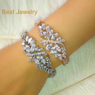 Best Jewelry ข้อมือเพชรเกรดพรีเมี่ยม ประกายไฟเทียเท่าเพชรแท้ เครื่องประดับออกงาน เกรดสวย สร้อยเพชร รับ dropship