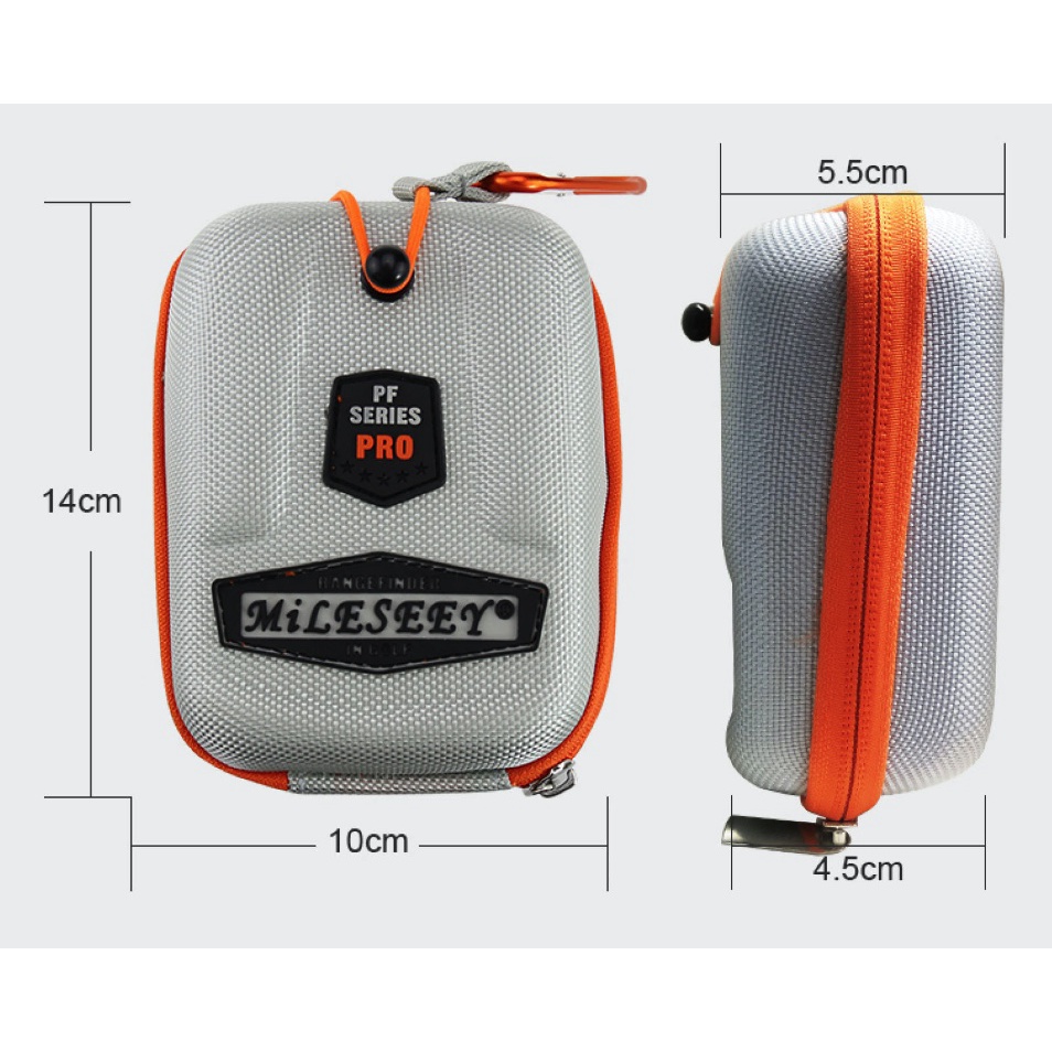 เคสกล้องส่องระยะกอล์ฟ คุณภาพดี มีที่เกี่ยวถุงกอล์ฟ สำหรับ Mileseey Golf Range Finder PF3s PF210 PF24