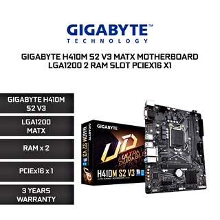 MAINBOARD (เมนบอร์ด) 1200 GIGABYTE H410M S2 V3 Warranty 3 - Y