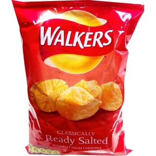 🔥สินค้าขายดี!! Walkers Ready Salted Crisps 32.5g 🚚พร้อมส่ง!✅