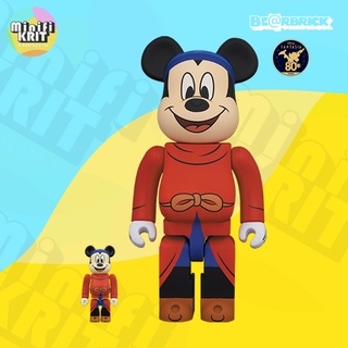 [ผ่อนสูงสุดนาน 10 เดือน] BE@RBRICK MICKEY MOUSE Fantasia 400%+100% Medicom Toy | BEARBRICK ของแท้ พร้อมส่ง