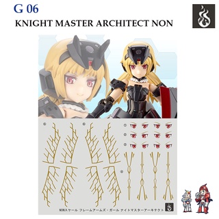 ดีคอลน้ำ [Ghost] G06 KNIGHT MASTER ARCHITECTI ON (HIQ) GOLD BRONZE WATER DECAL G 06 eye eys girl