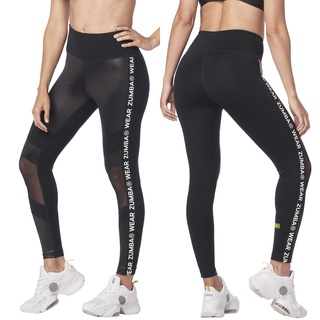 ZW High Waisted Panel Ankle Leggings (กางเกงเลกกิ้งออกกำลังกายซุมบ้า)