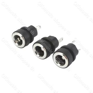(จำนวน 1 ชิ้น) ซ็อกเก็ตDCชาร์จ ตัวเมีย DC022B DC 5.5*2.1 มม. รูกลมพร้อมน็อตลวดเชื่อม 2 ขา