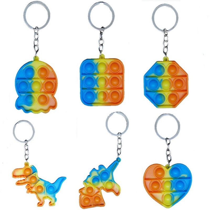 Macaron Pop IT Bag Charm พวงกุญแจของเล่นบีบอัดยูนิคอร์น - รูปที่ 2