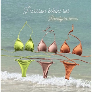 Passion bikini🧡 บิกินี่รุ่น Passion มาพร้อมดีเทลห่วงและสายพันเอว น่ารักปนเซ็กซี่