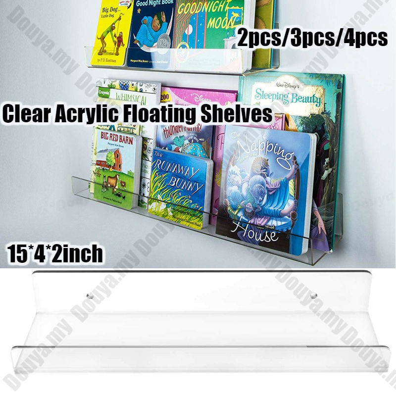 Clear Acrylic Floating Shelves 15, Clear Acrylic Floating Shelves