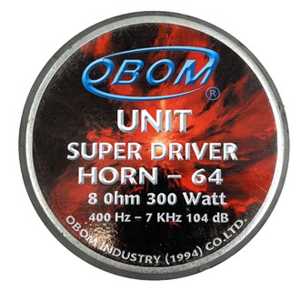 OBOM HORN64 ยูนิตฮอล์น 300W แม่เหล็ก 145*25 mm (สินค้าใหม่แกะกล่อง)