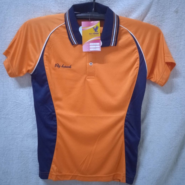 fly hawk เสื้อโปโล ไซส์M สีส้ม
