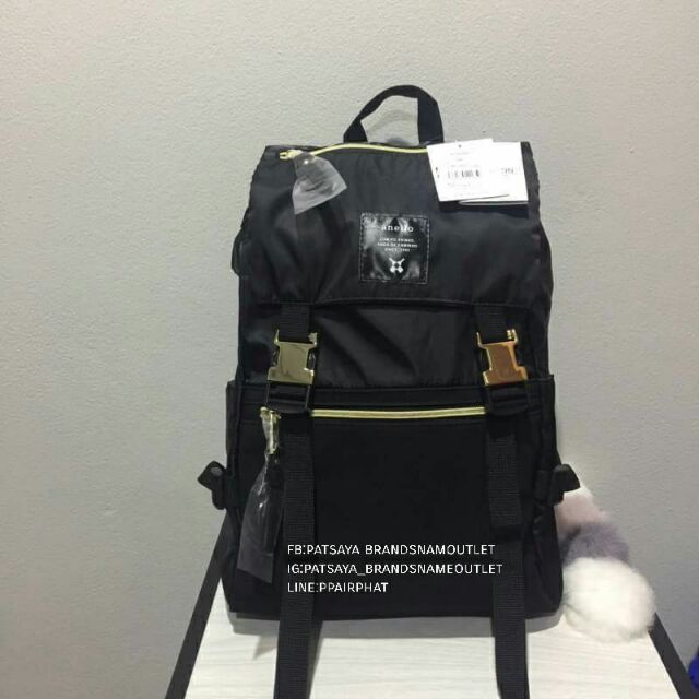 New!!ANELLOแท้💯outlet Nylon GOLD BUCKLE Big Ruck Sack Backpack AT-B1493
3ป้าย มีวันเดือนปีผลิต