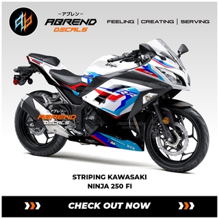 สติกเกอร์ ลาย Ninja 250fi Livery BMW Tri Color Kawasaki Ninja Fi สําหรับติดตกแต่งรถจักรยานยนต์