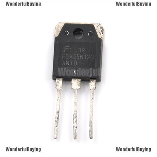 {WonderfulBuying} ทรานซิสเตอร์พาวเวอร์ IGBT 1200V FGA25N120 ANTD 25N120 1 ชิ้น